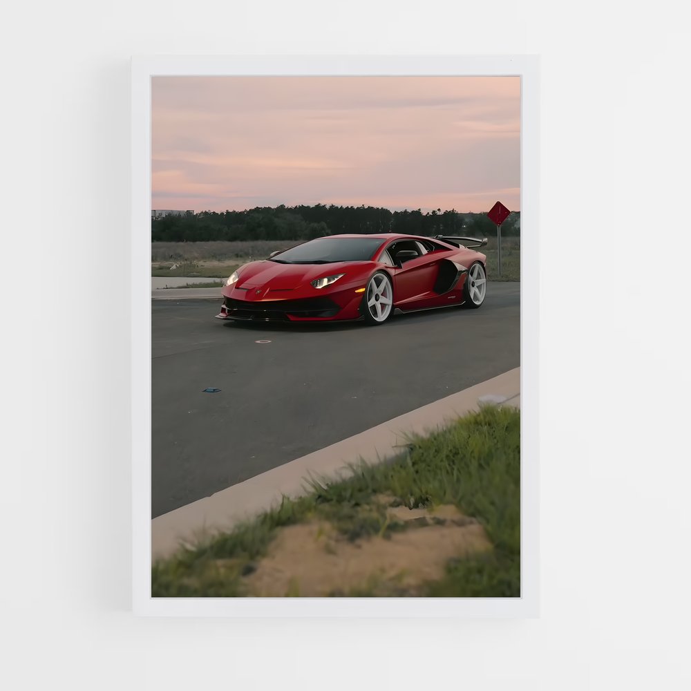 Poster L'Aventador Éblouissant – affiche Lamborghini (vue 3)
